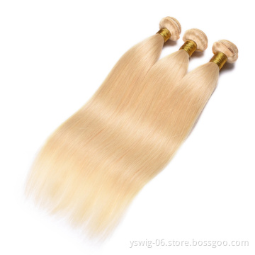 613 Hair Bundles Blonde Human Hair Wholesale Cuticle Aligned Raw Virgin Hair